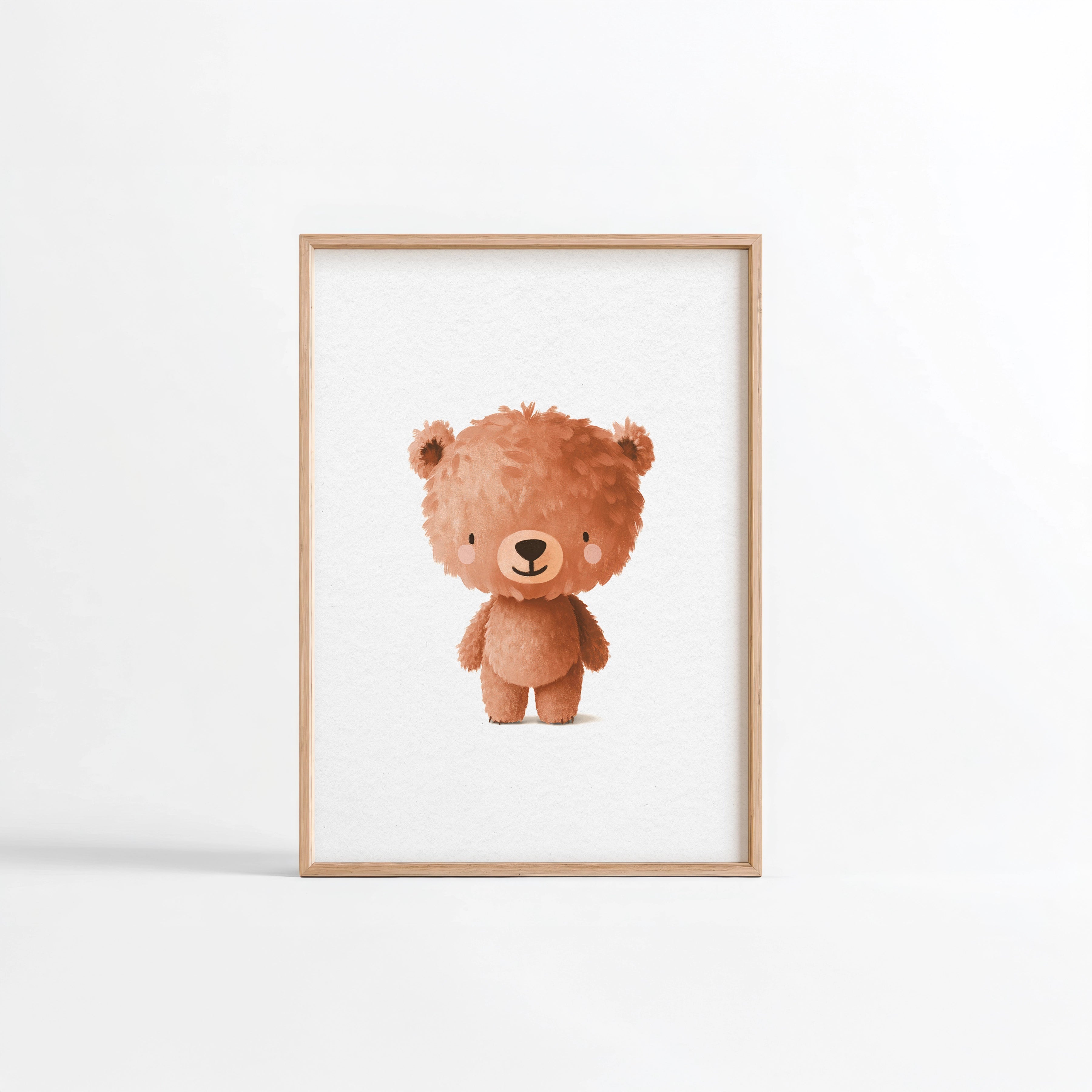 Affiche petit ourson duveteux