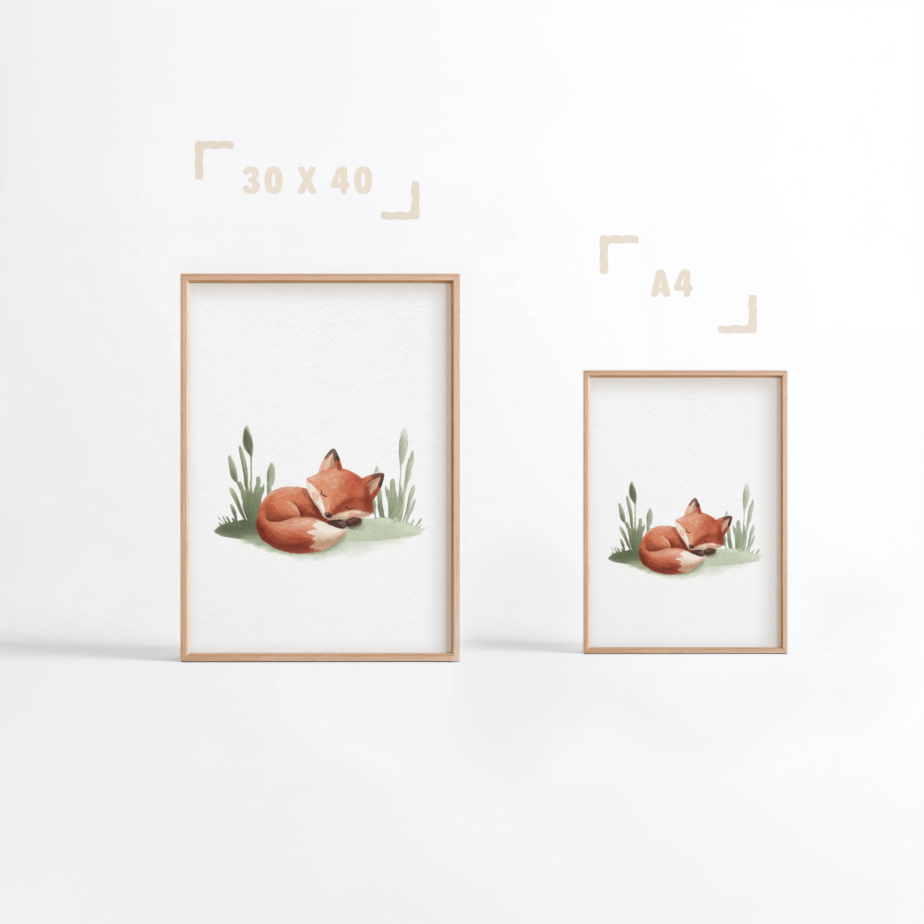 Affiche Renard Endormi
